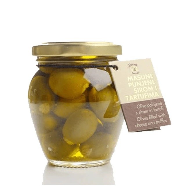 Oliven gefüllt mit Käse und Trüffeln, Zigante Tartufi