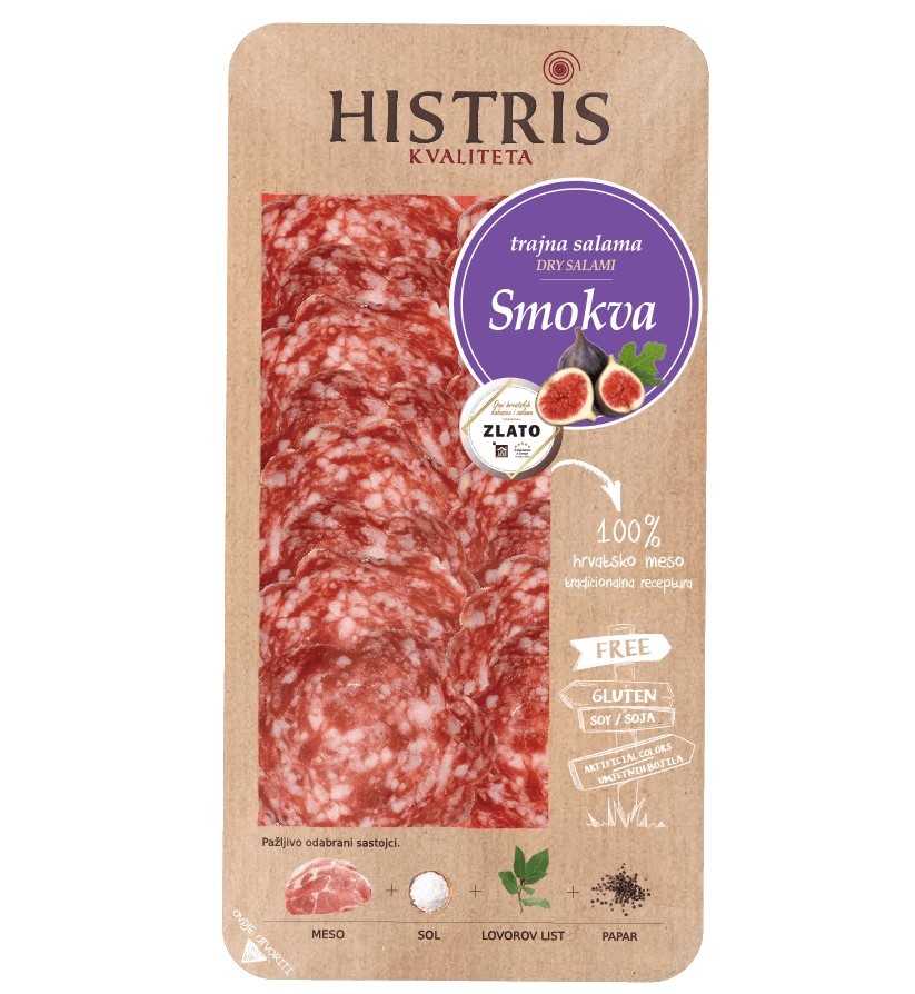 Salami with dried figs - cold cut, Histris