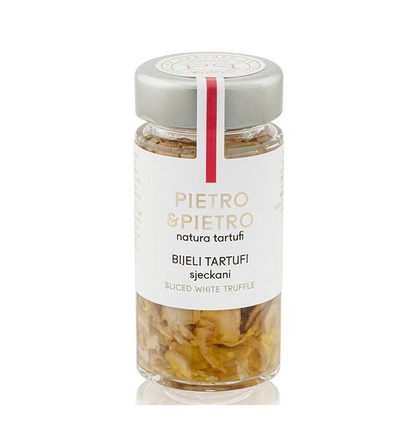 Sjeckani bijeli tartufi u maslinovom ulju, Pietro & Pietro by Natura Tartufi
