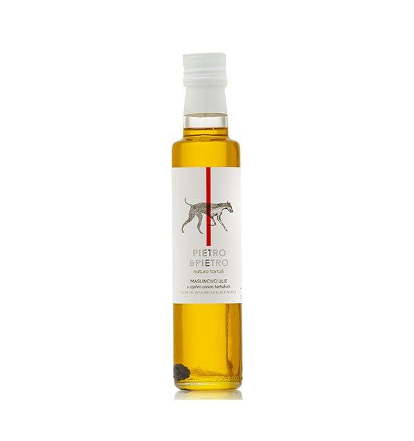 Olive oil with whole summer truffle, Pietro & Pietro by Natura Tartufi
